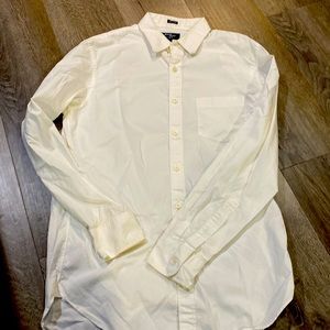 Men’s White Button Down Dress Shirt from JCrew - Size M